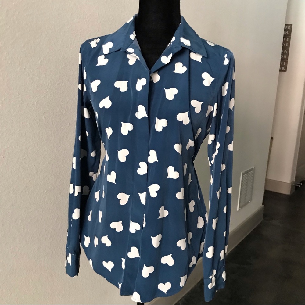 LC Button-Down Heart Blouse